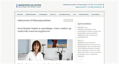 Desktop Screenshot of mavespecialisten.dk